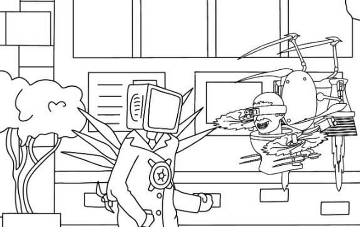 Tranh tô màu cameraman số 58 Tranh tô màu cameraman số 58