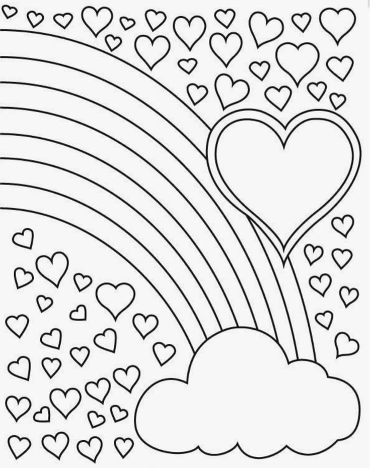 Tranh tô màu cầu vồng 29 Tranh tô màu cầu vồng 29