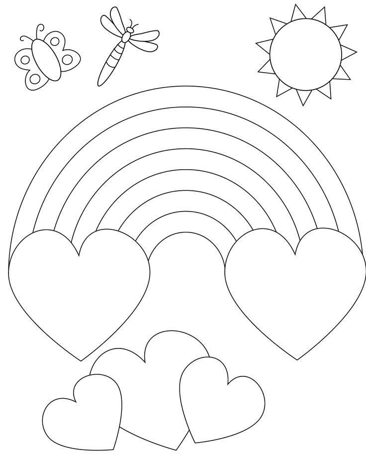 Tranh tô màu cầu vồng 54 Tranh tô màu cầu vồng 54
