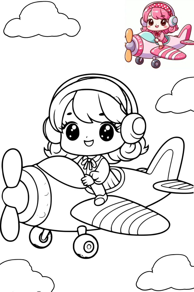 Tranh tô màu chibi 2 Tranh tô màu chibi 2