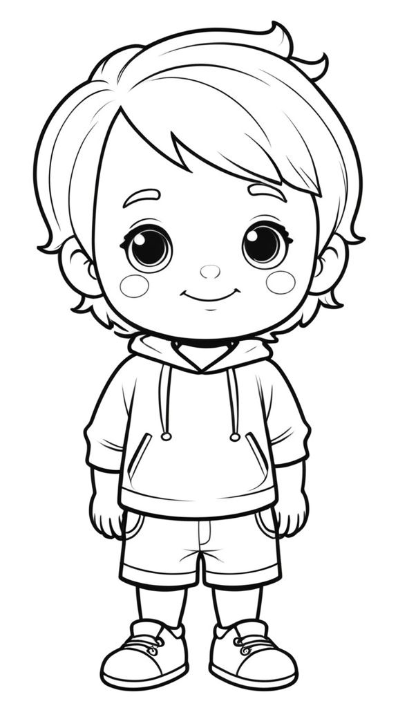 Tranh tô màu chibi 11 Tranh tô màu chibi 11