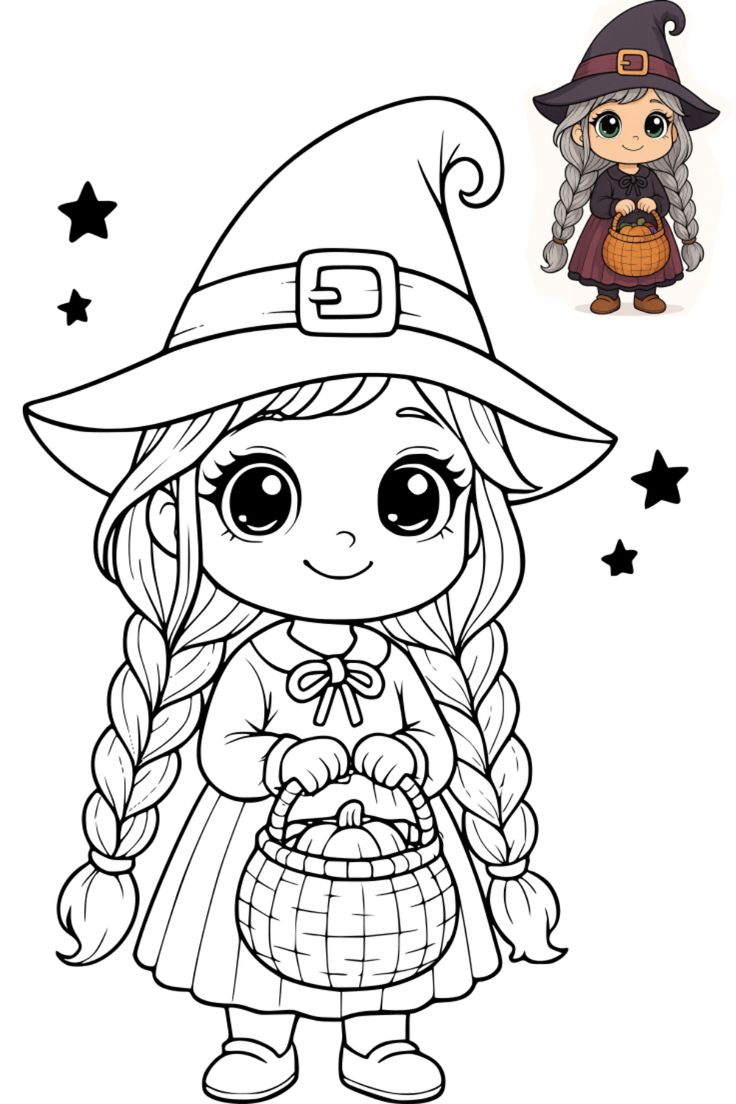 Tranh tô màu chibi 9 Tranh tô màu chibi 9