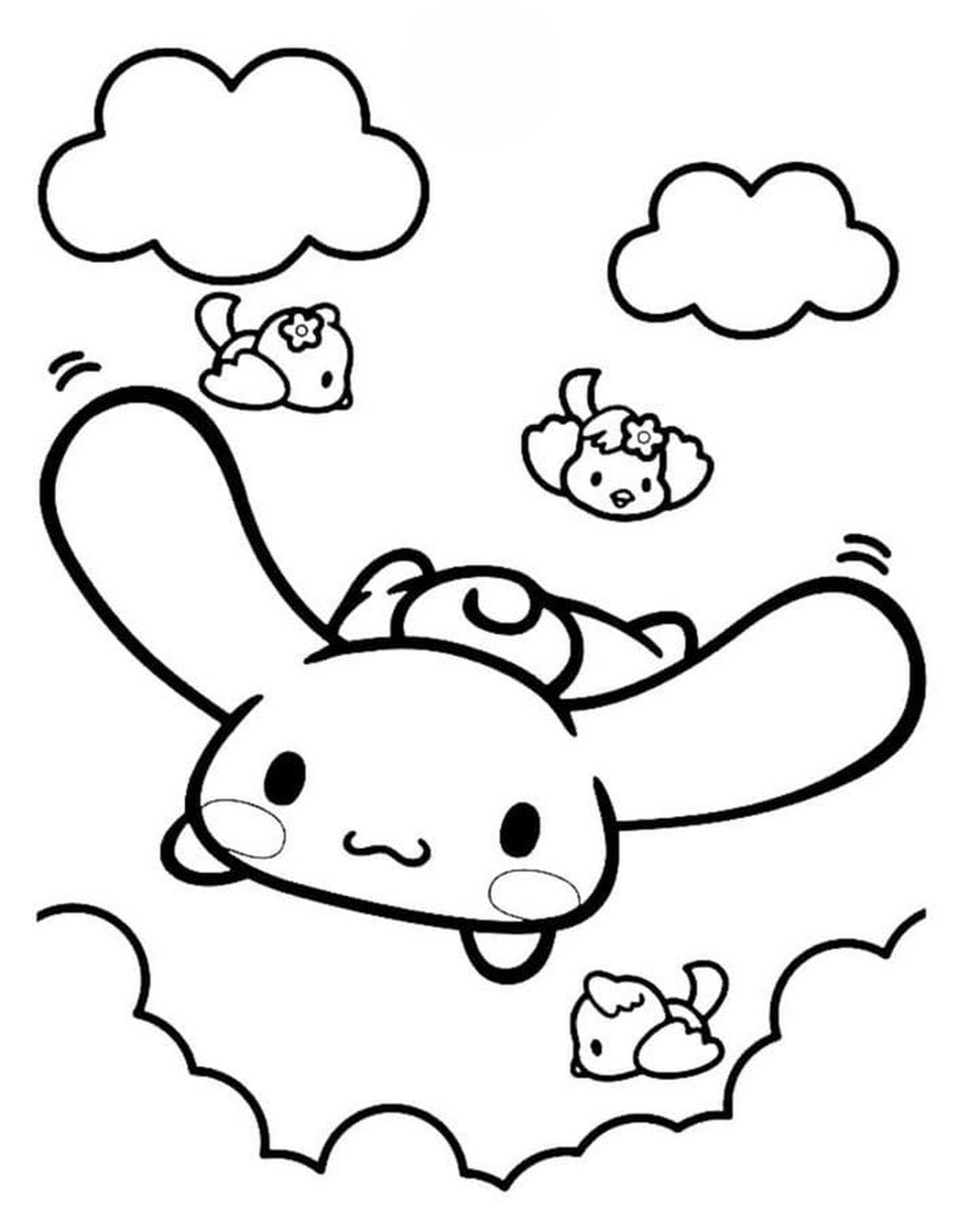 Tranh tô color Cinnamoroll 