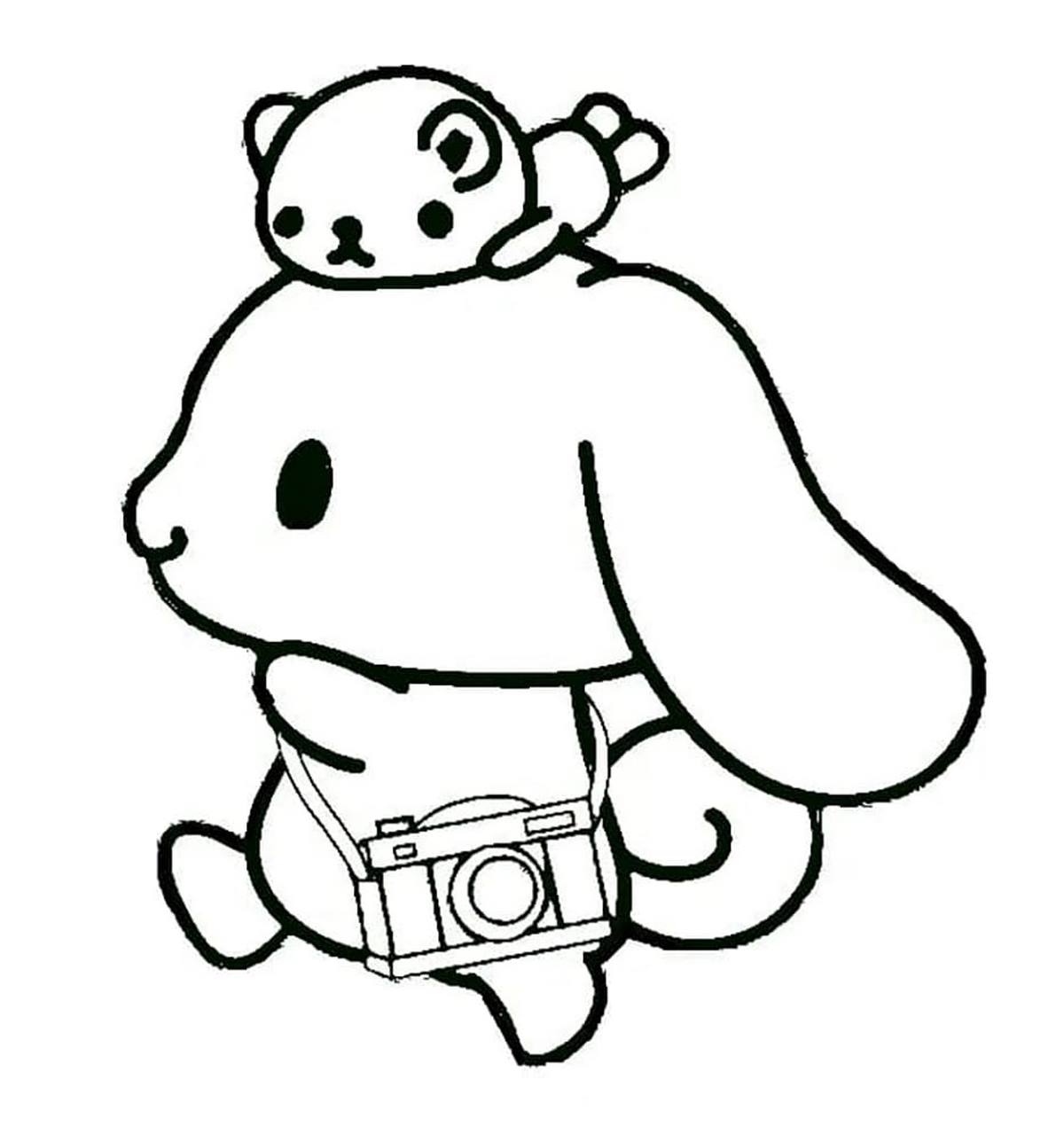 Tranh tô color Cinnamoroll 