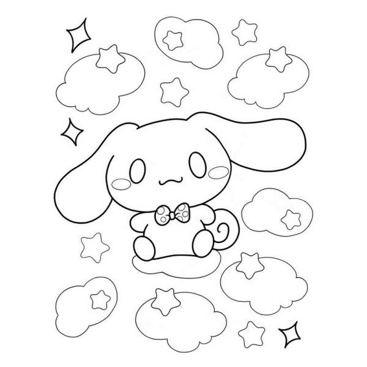 Tranh tô color Cinnamoroll 