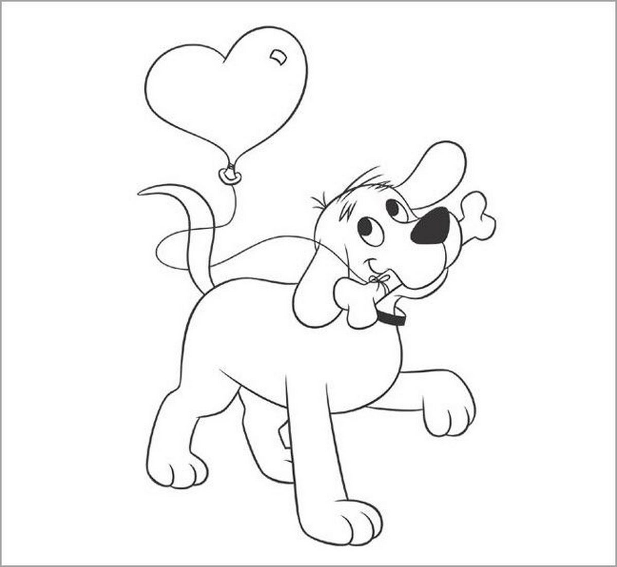 Tranh tô màu con chó dễ thương số 6 Tranh tô màu con chó dễ thương số 6