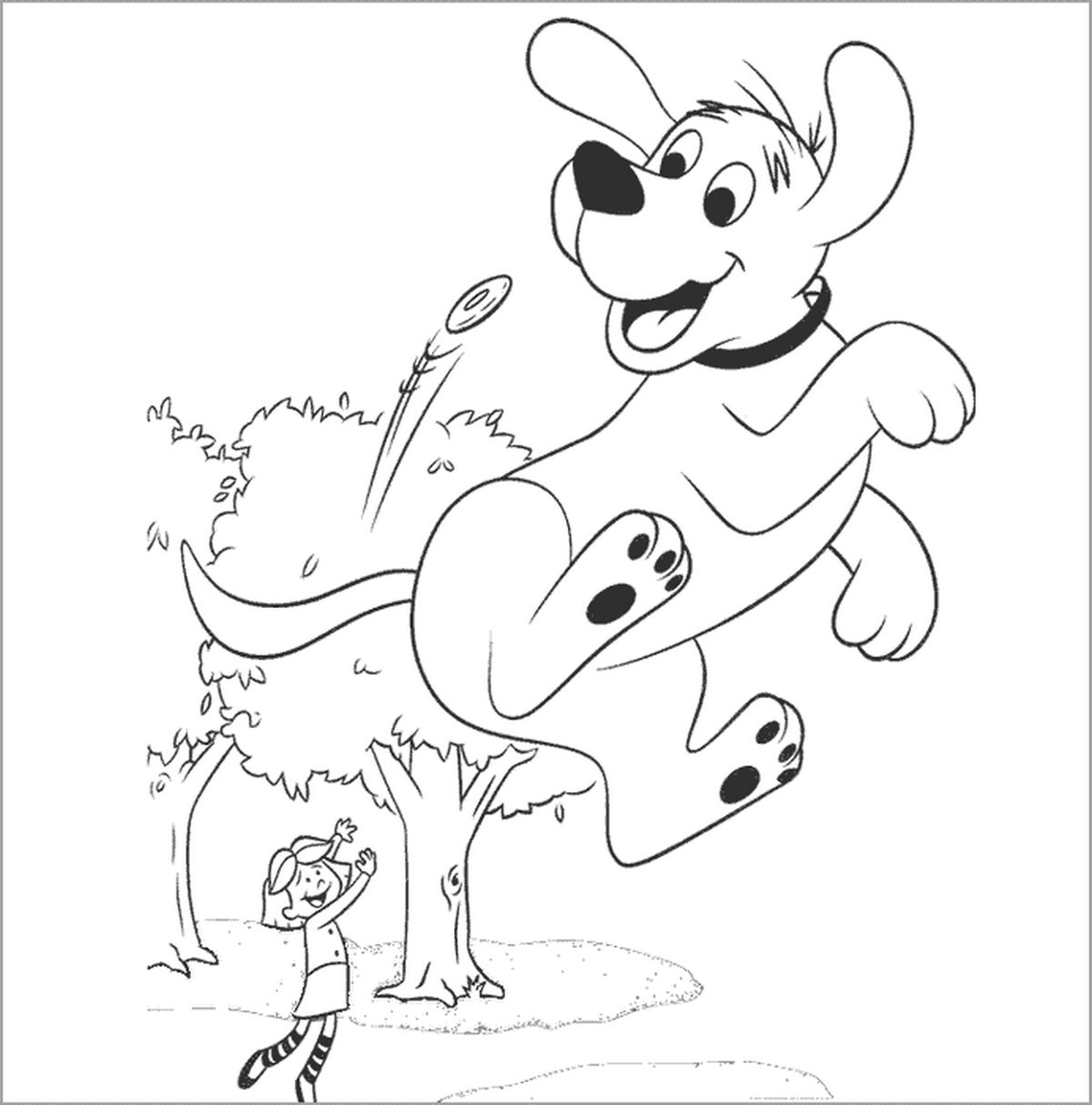 Tranh tô màu con chó dễ thương số 8 Tranh tô màu con chó dễ thương số 8