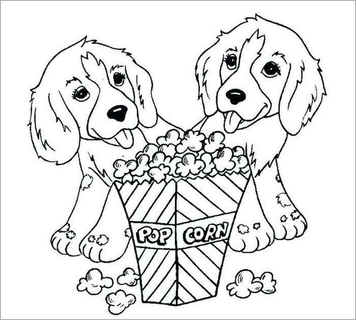 Tranh tô màu con chó tinh nghịch số 9 Tranh tô màu con chó tinh nghịch số 9