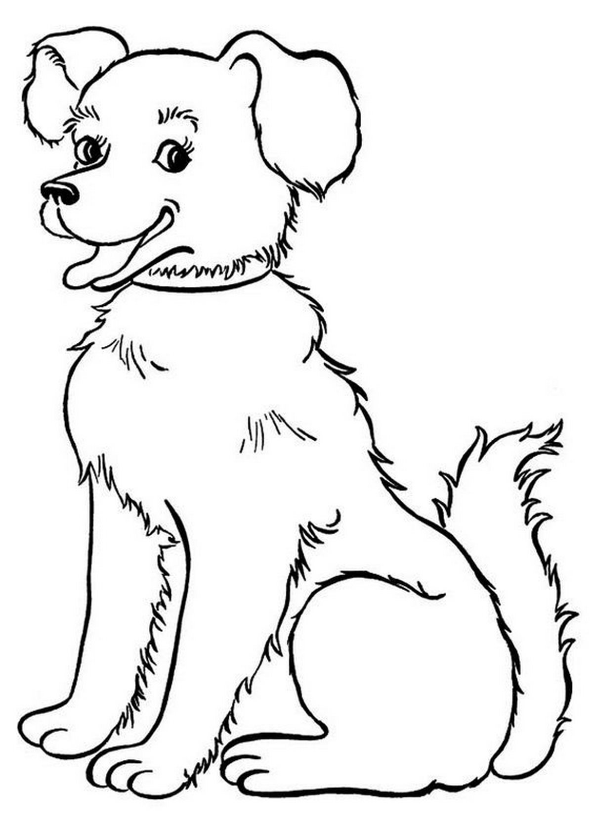 Tranh tô màu con chó tinh nghịch số 12 Tranh tô màu con chó tinh nghịch số 12