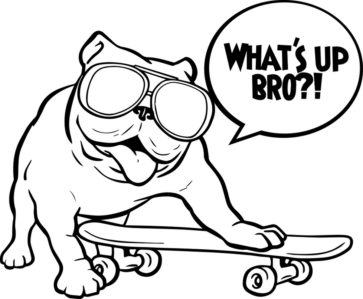 Tranh tô màu con chó số 20 Tranh tô màu con chó số 20