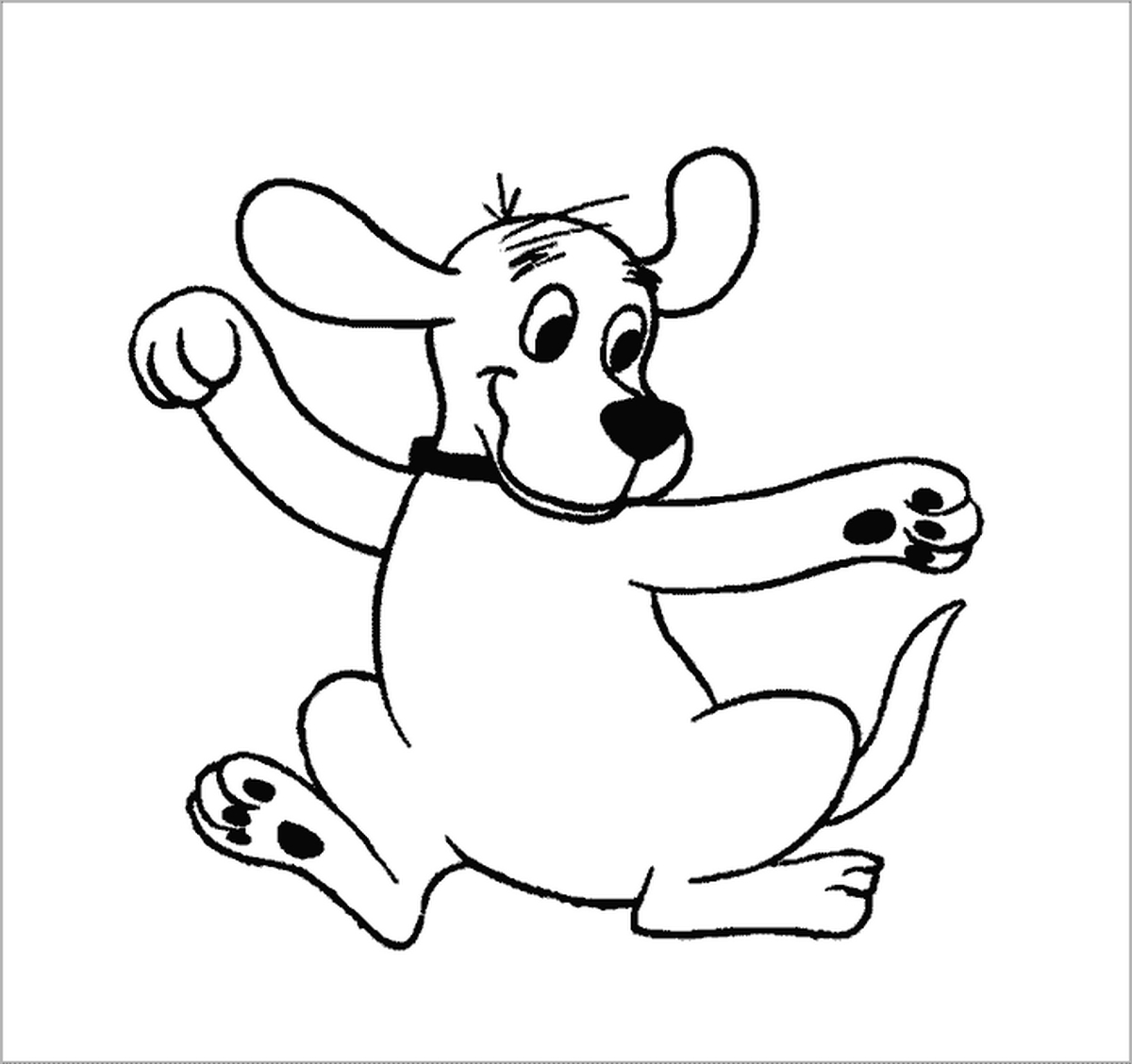 Tranh tô màu con chó số 24 Tranh tô màu con chó số 24