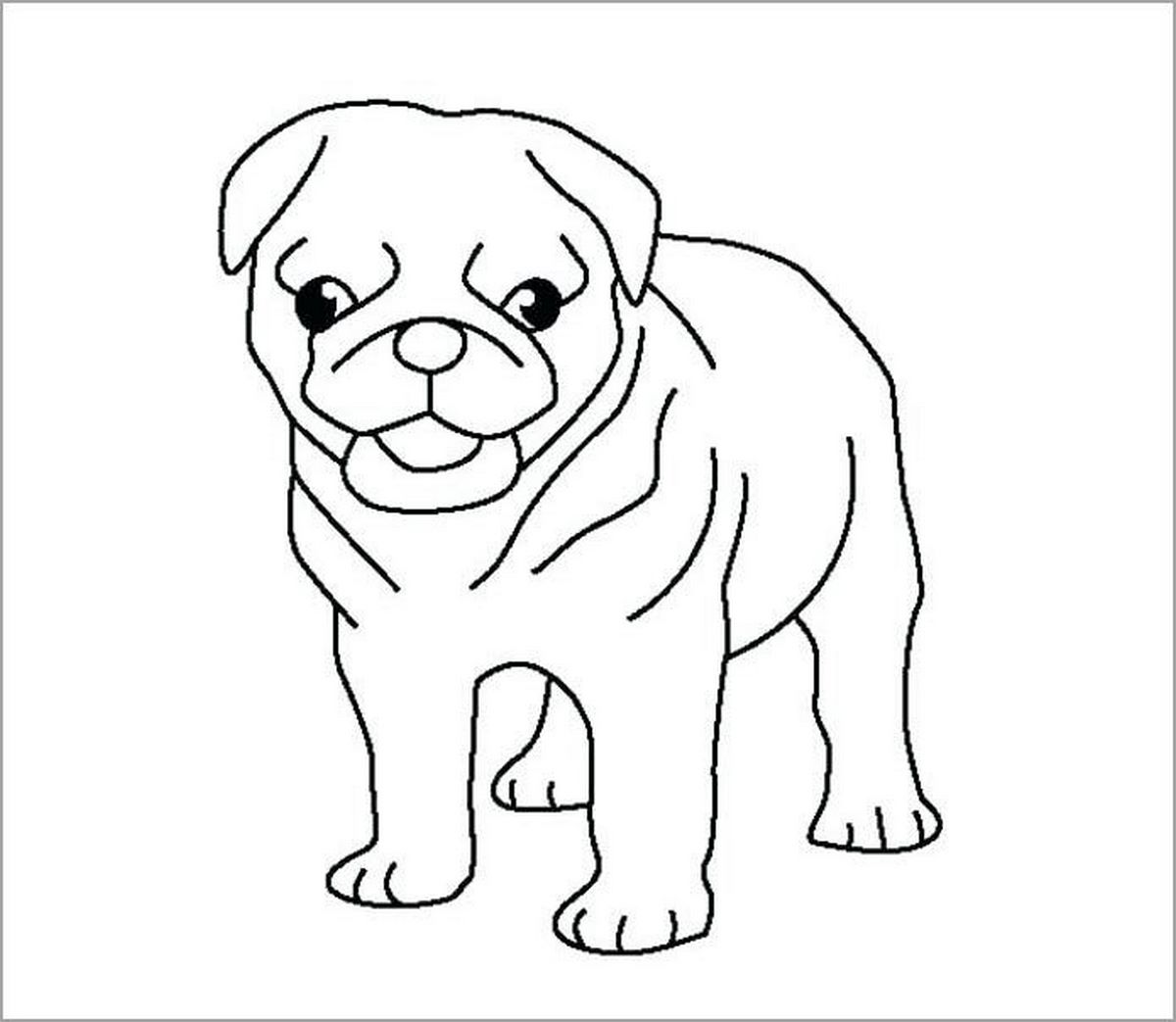Tranh tô màu con chó tinh nghịch số 14 Tranh tô màu con chó tinh nghịch số 14