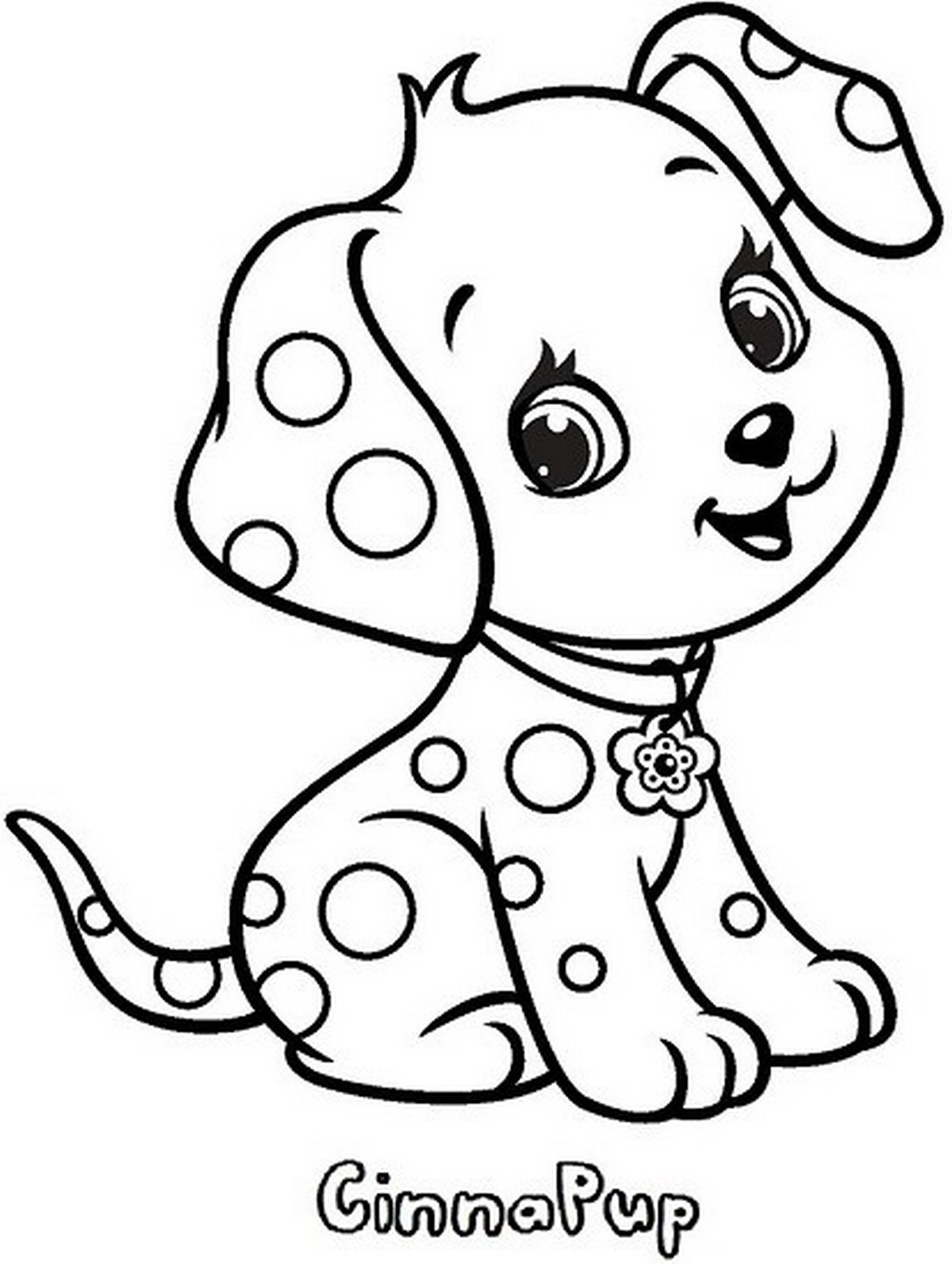 Tranh tô màu con chó số 28 Tranh tô màu con chó số 28