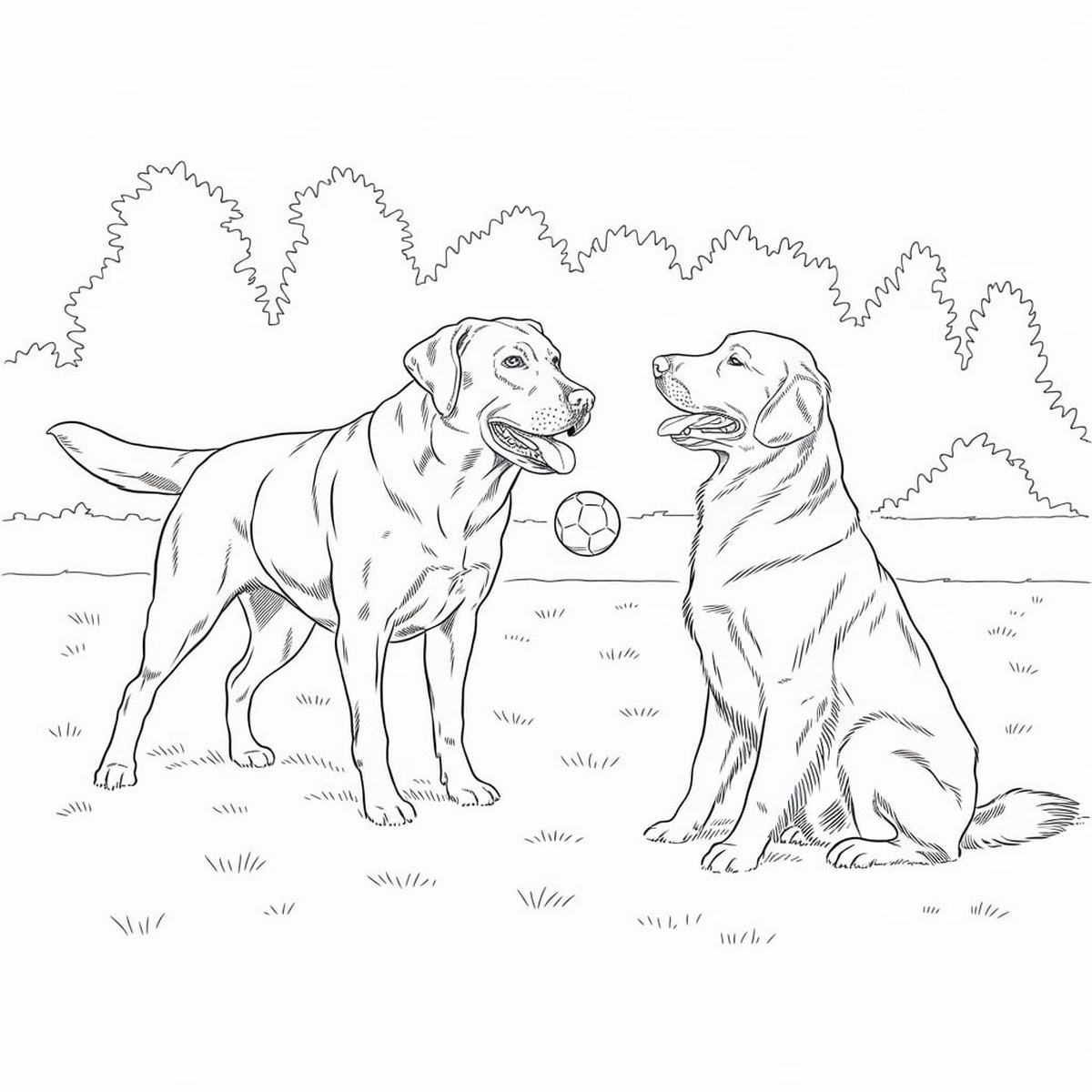 Tranh tô màu con chó đáng yêu số 12 Tranh tô màu con chó đáng yêu số 12