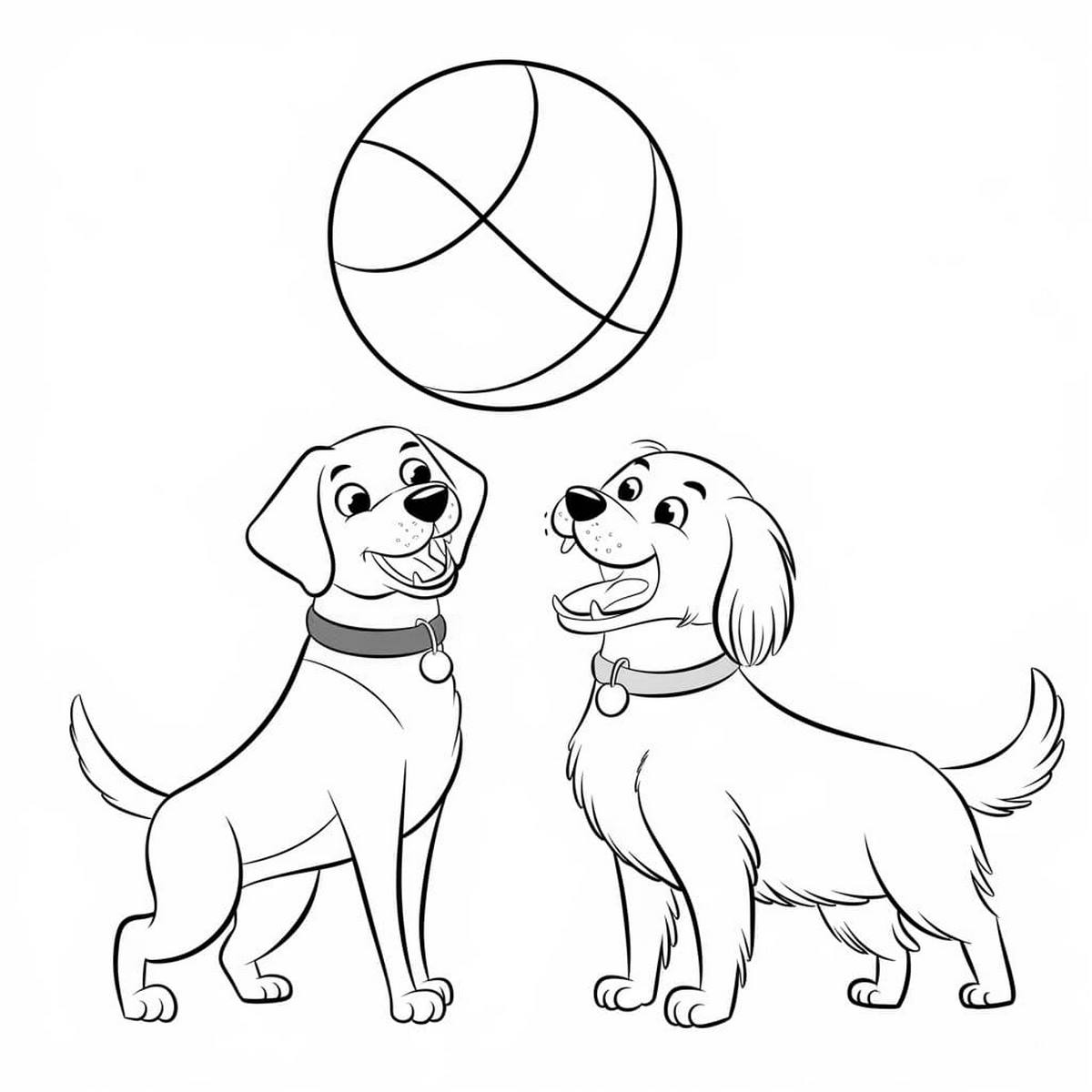 Tranh tô màu con chó đáng yêu số 13 Tranh tô màu con chó đáng yêu số 13