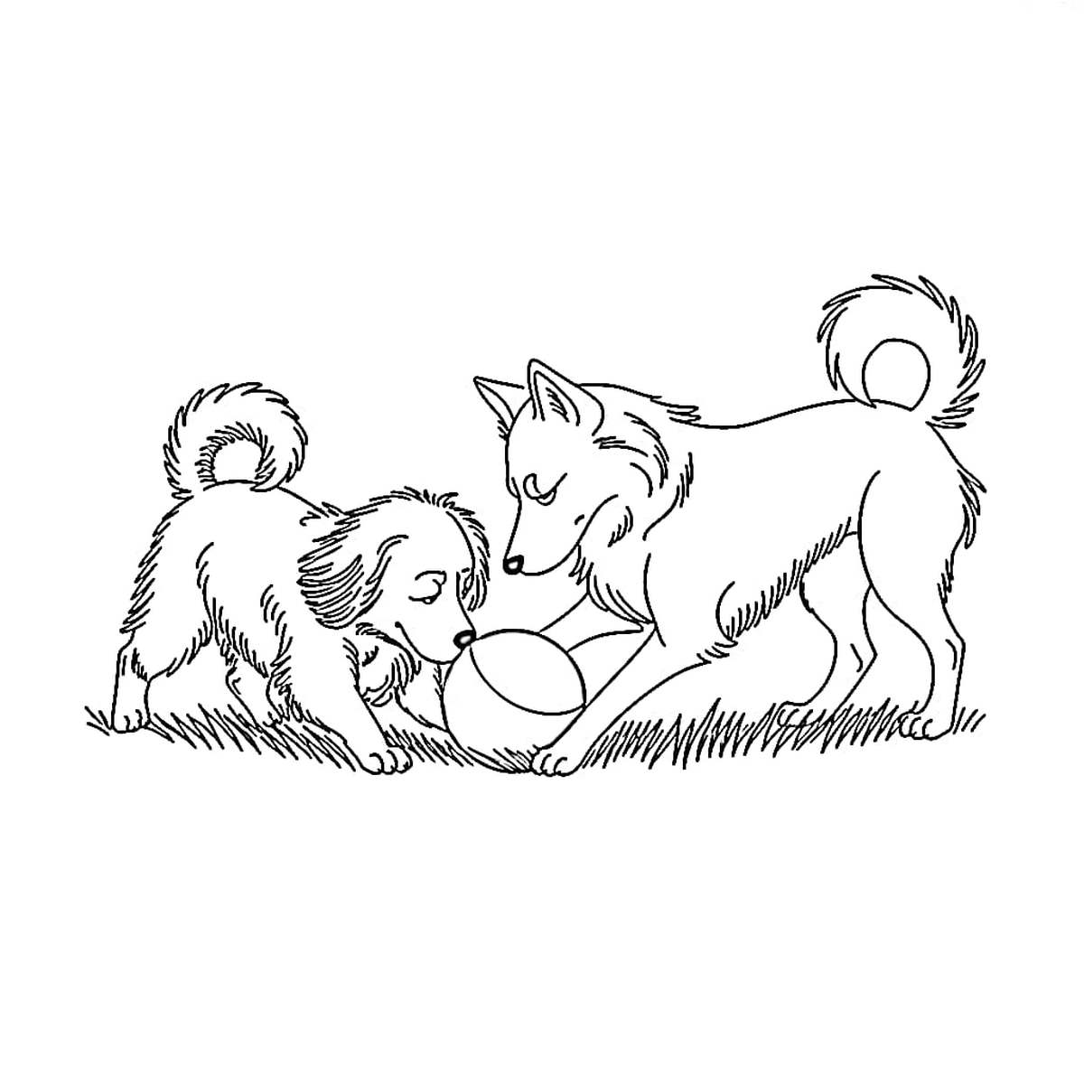 Tranh tô màu con chó đáng yêu số 15 Tranh tô màu con chó đáng yêu số 15