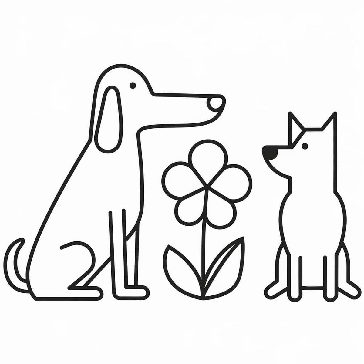 Tranh tô màu con chó đáng yêu số 19 Tranh tô màu con chó đáng yêu số 19