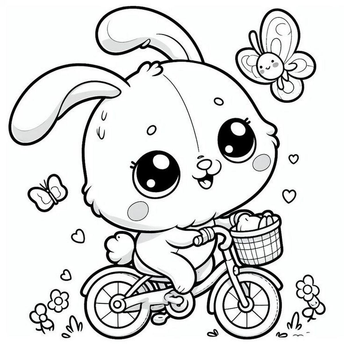 Tranh tô màu con thỏ tinh nghịch số 10