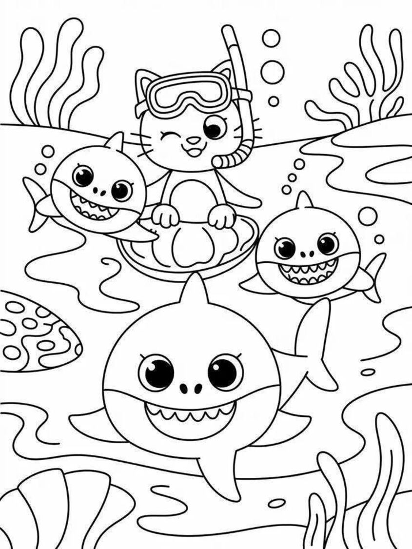 Tranh tô màu con vật 7