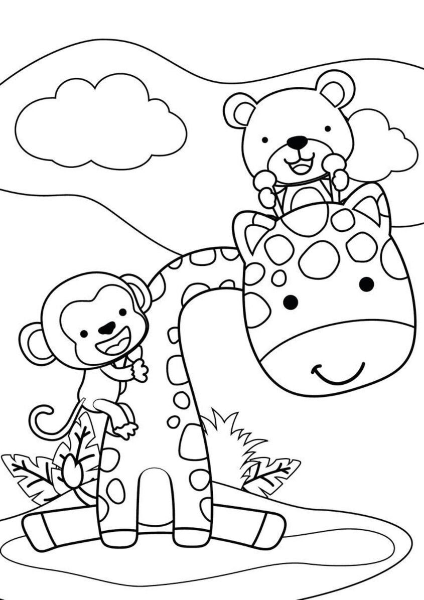 Tranh tô màu con vật 8