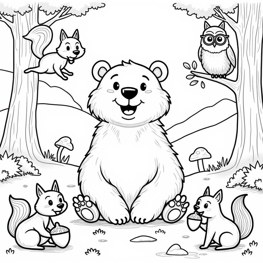 Tranh tô màu con vật 11