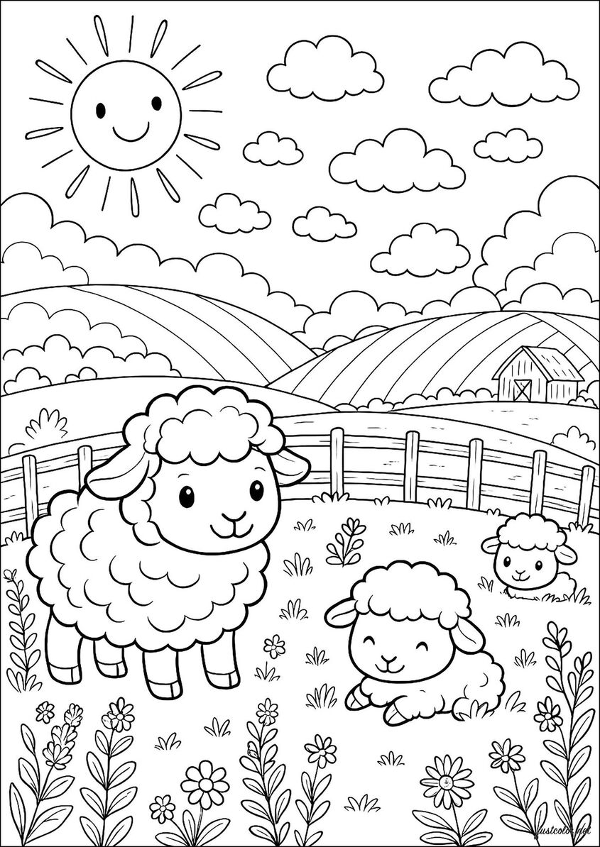 Tranh tô màu con vật 15