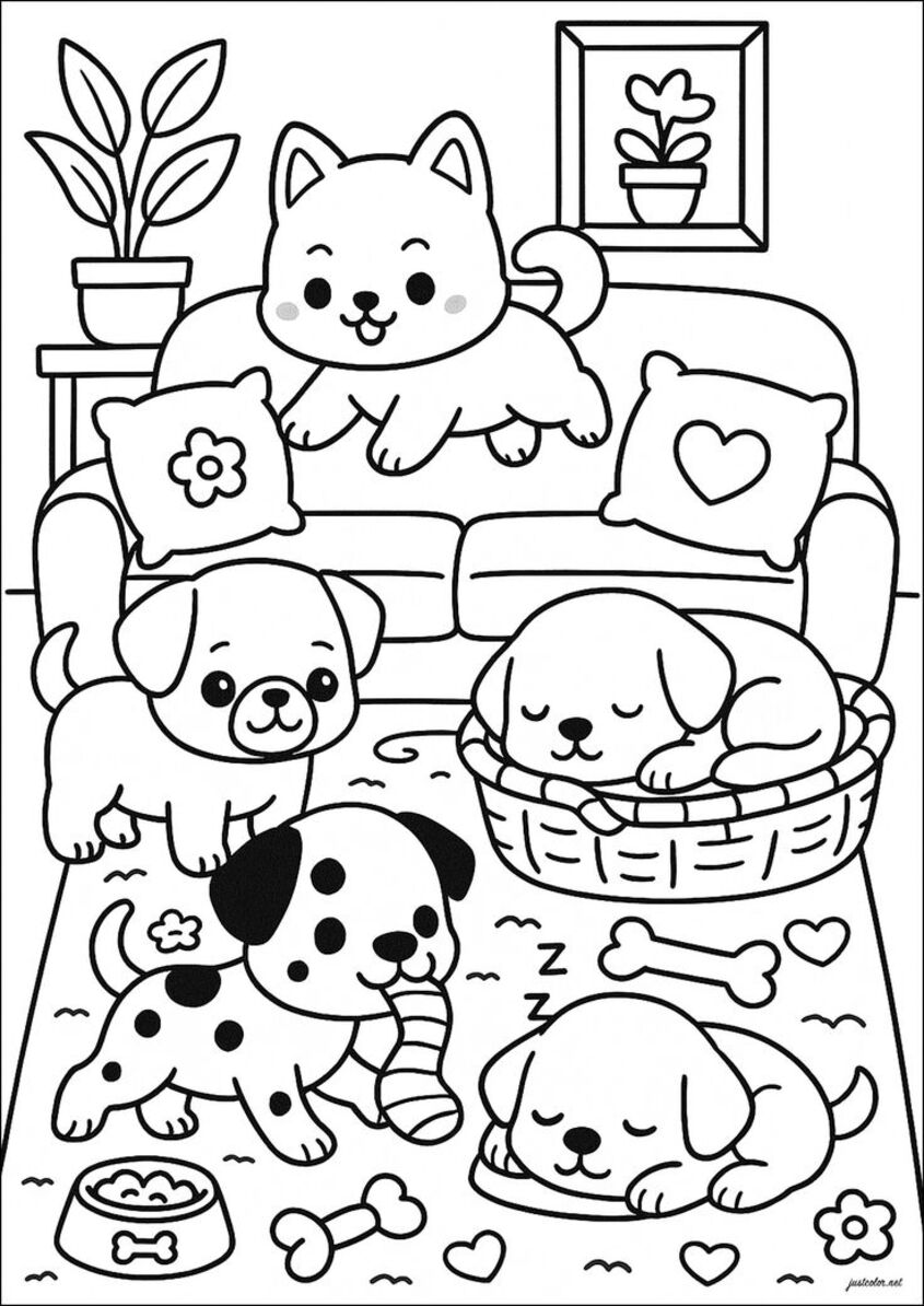 Tranh tô màu con vật 16