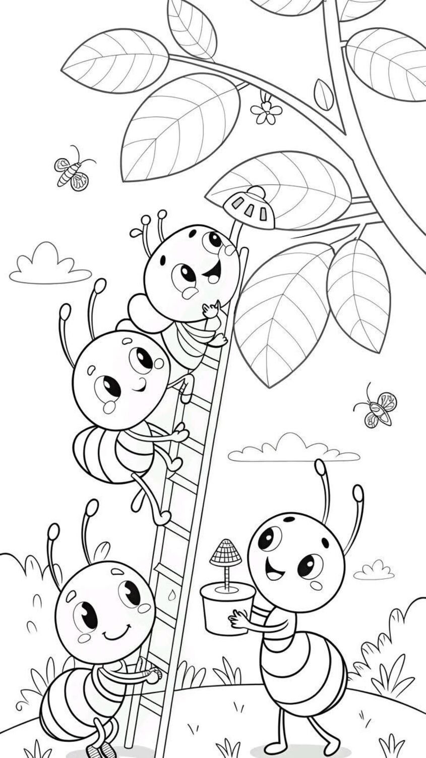 Tranh tô màu con vật 19