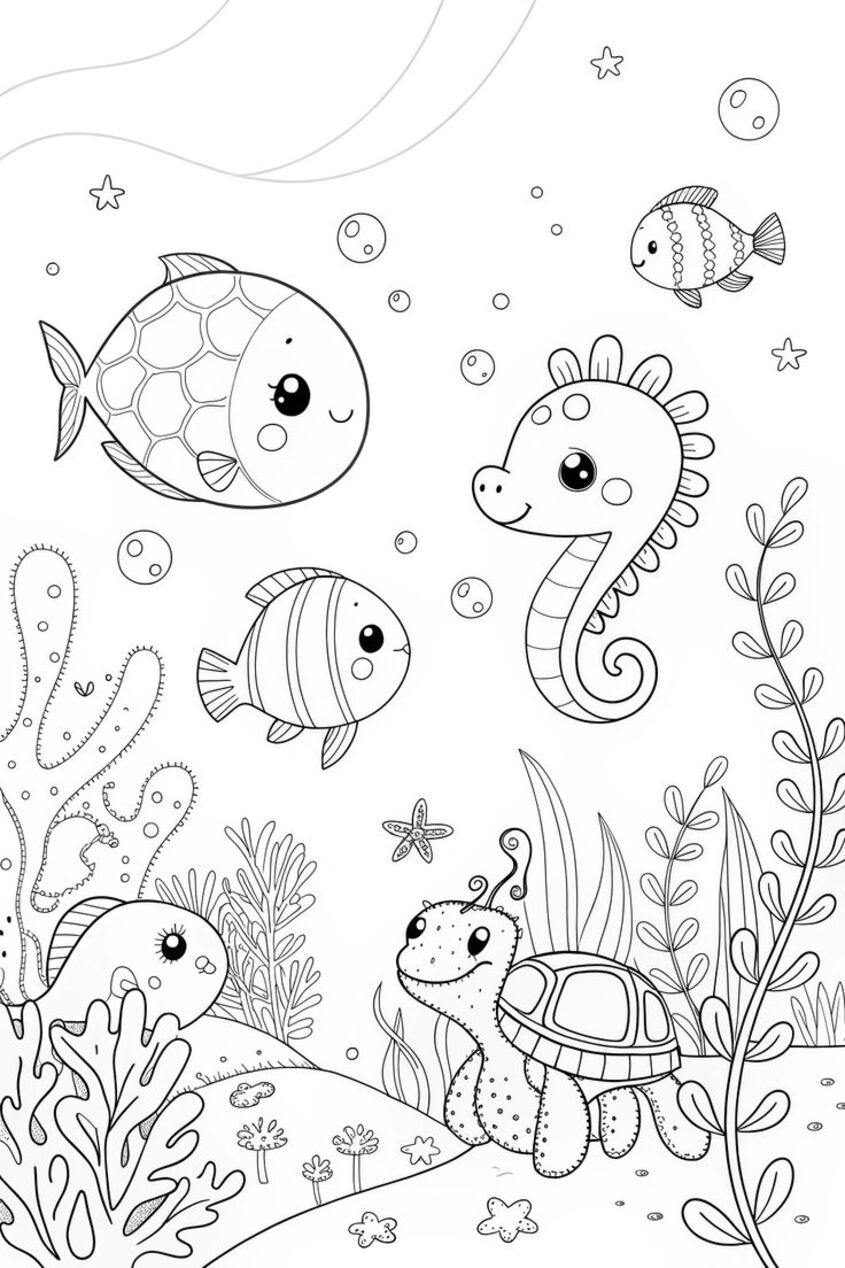 Tranh tô màu con vật 21