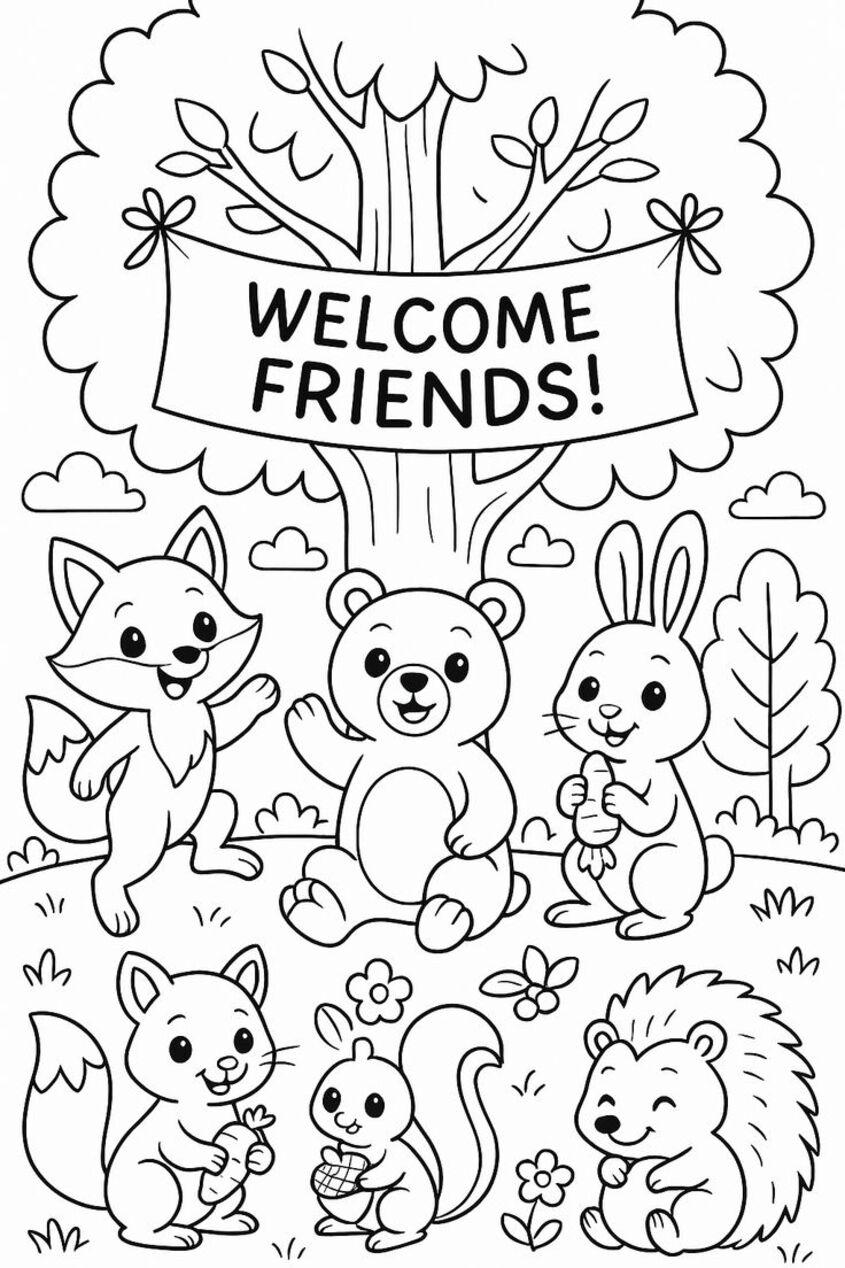 Tranh tô màu con vật 25