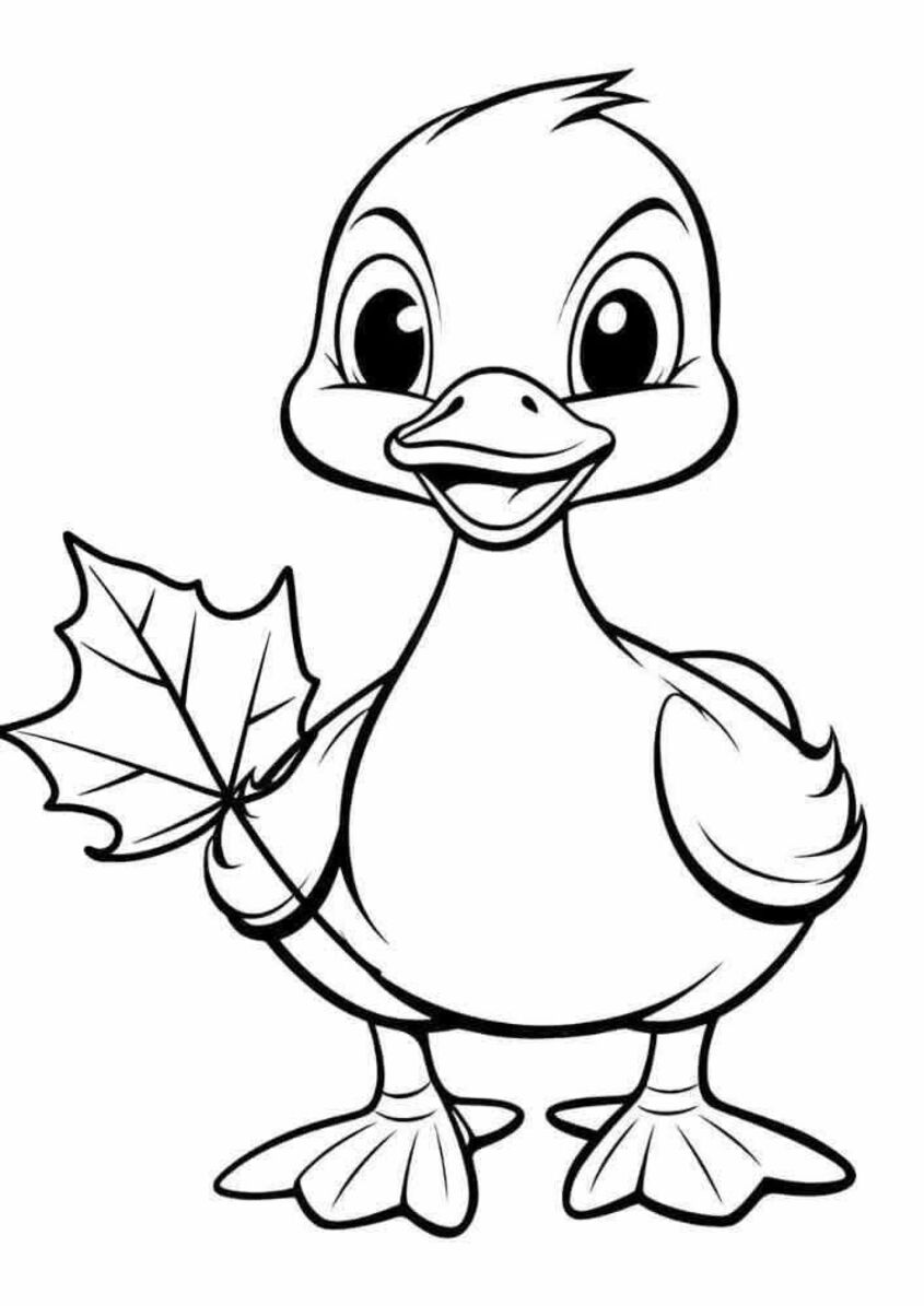 Tranh tô màu con vịt 31