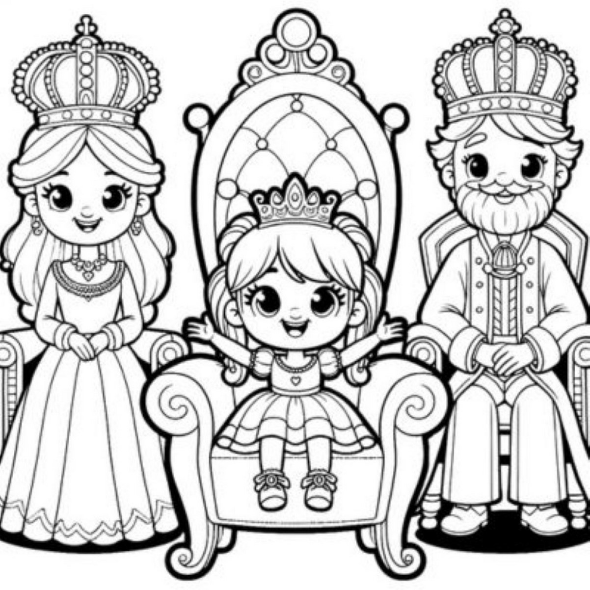 Tranh tô màu công chúa số 1