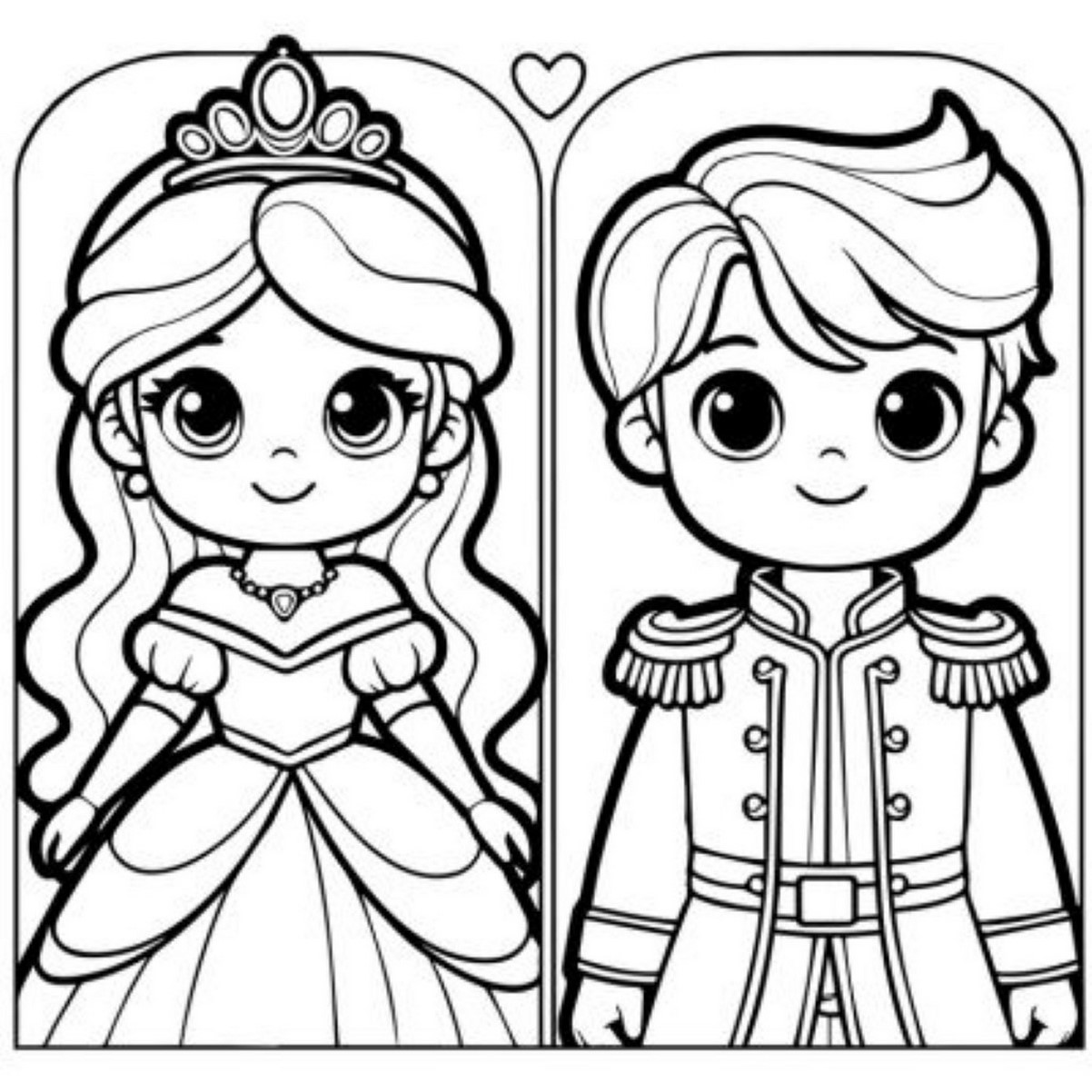 Tranh tô màu công chúa số 4