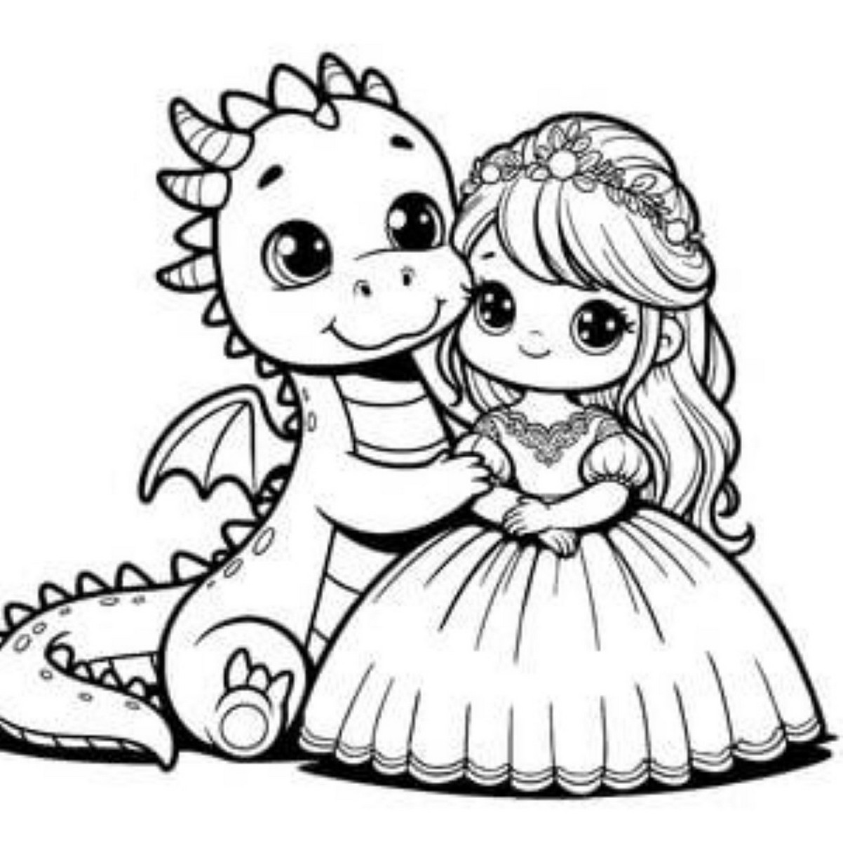 Tranh tô màu công chúa số 7