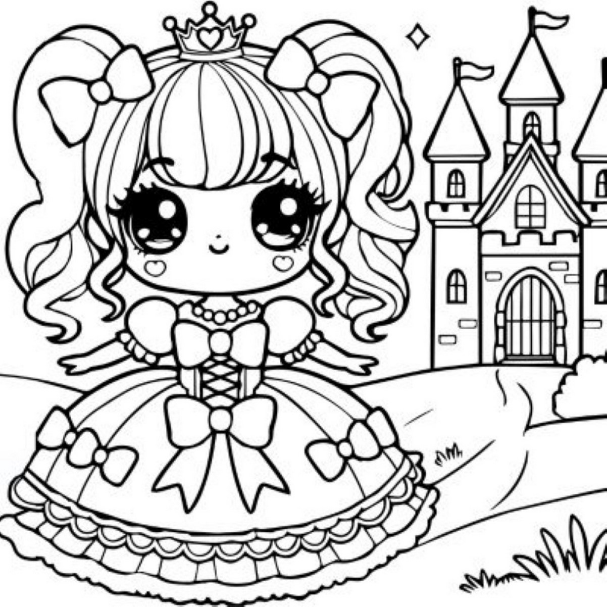 Tranh tô màu công chúa số 9