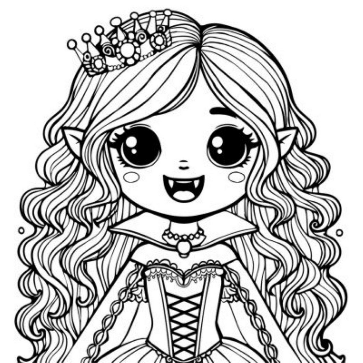 Tranh tô màu công chúa số 11