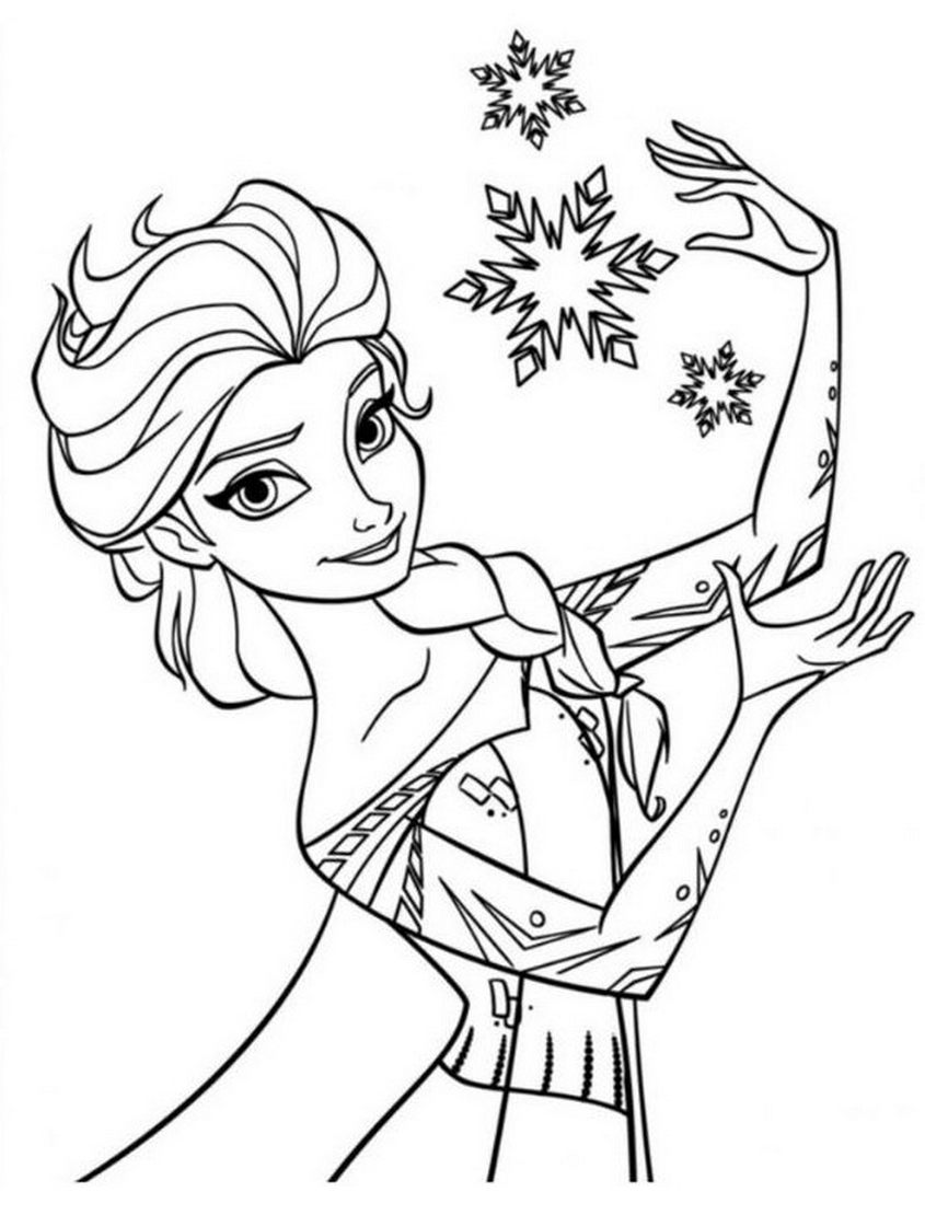 Tranh tô màu Elsa - 21