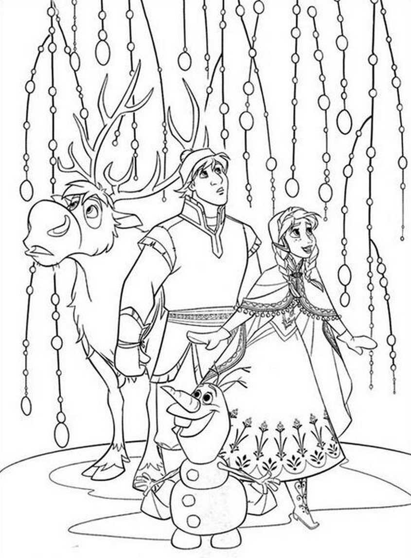 Tranh tô màu Elsa và hoàng tử - 4