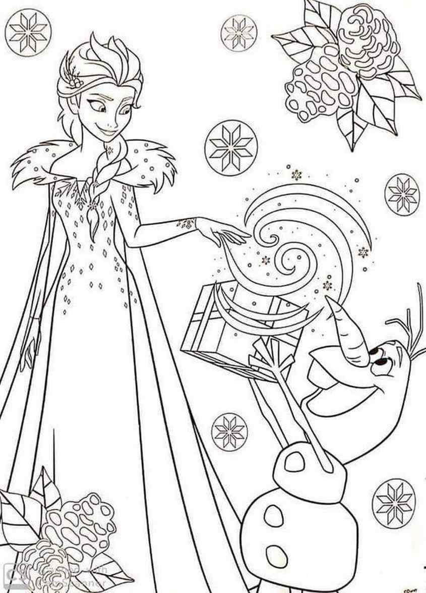 Tranh tô màu Elsa - 33