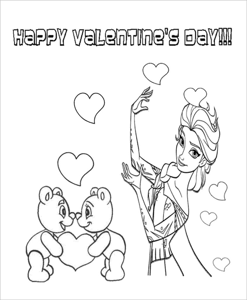 Tranh tô màu Elsa - 37