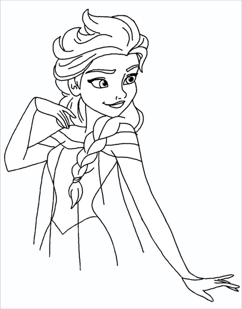 Tranh tô màu Elsa - 38