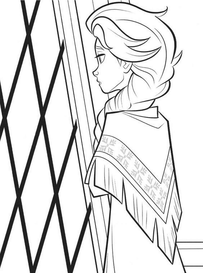Tranh tô màu Elsa - 40