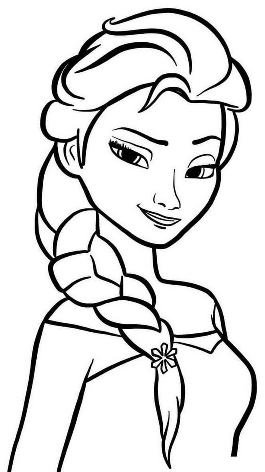 Tranh tô màu Elsa - 45