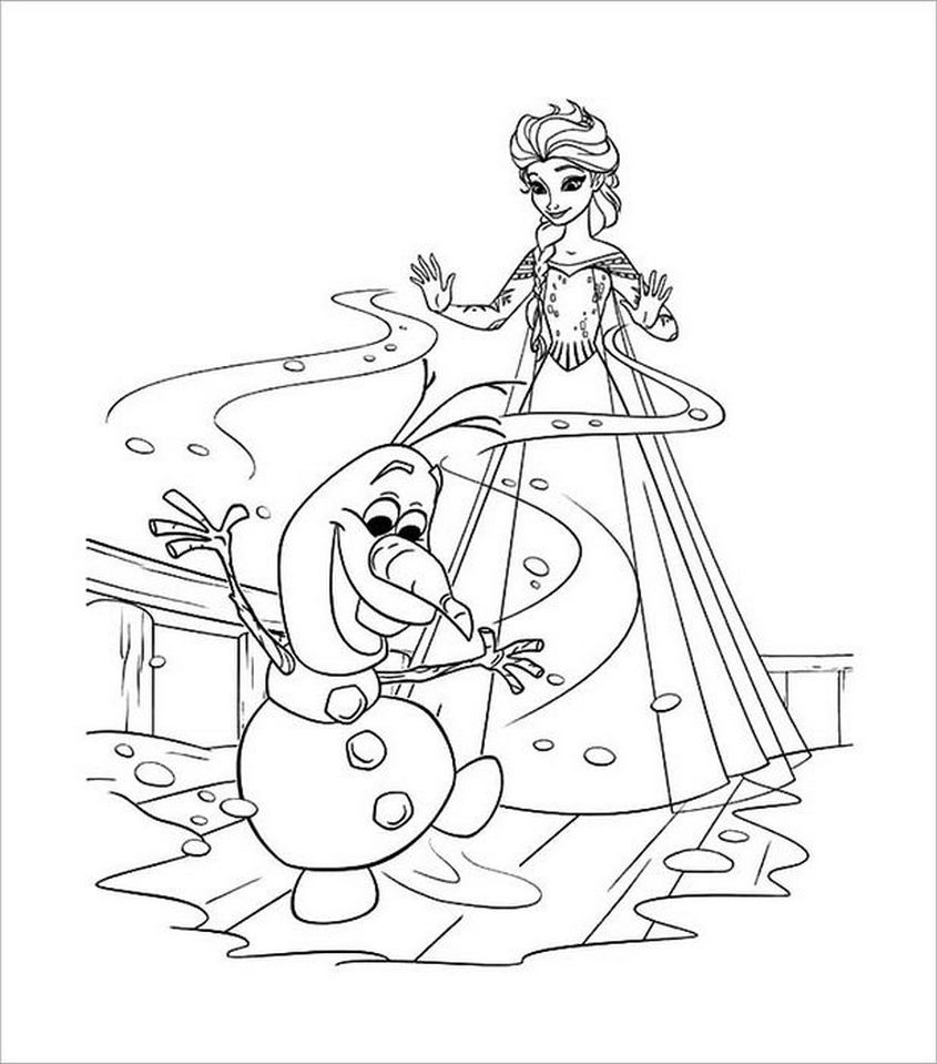 Tranh tô màu Elsa - 46