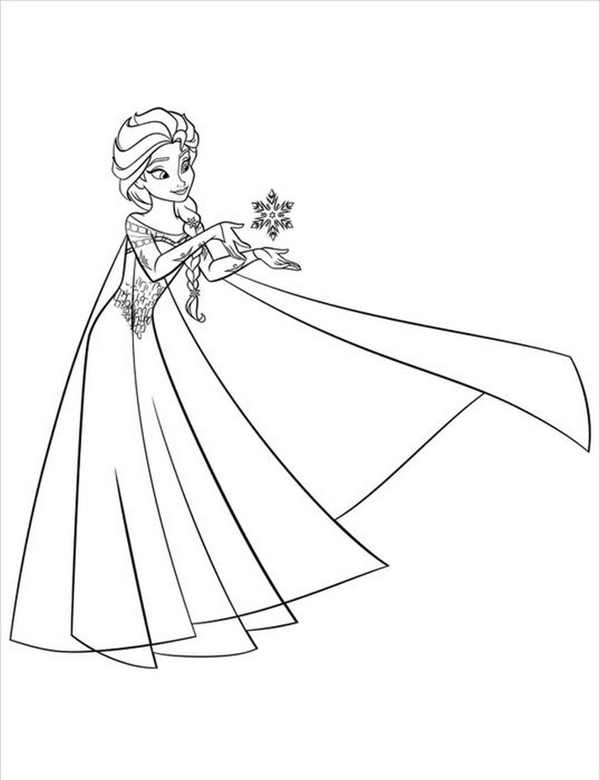 Tranh tô màu Elsa - 60