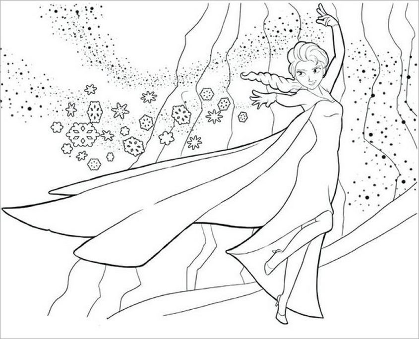 Tranh tô màu Elsa - 63