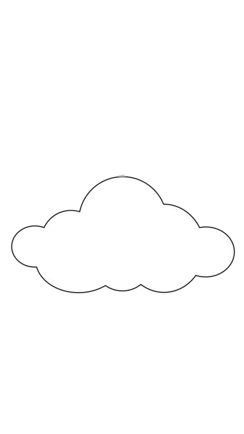 Tranh tô màu đám mây 11