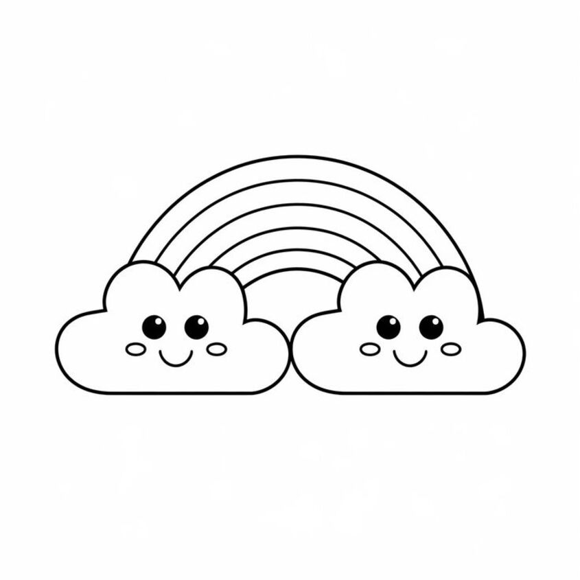 Tranh tô màu đám mây 23