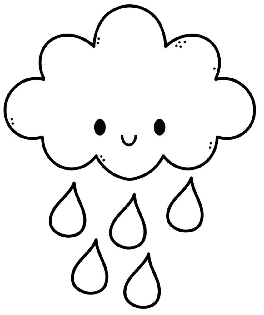 Tranh tô màu đám mây 15