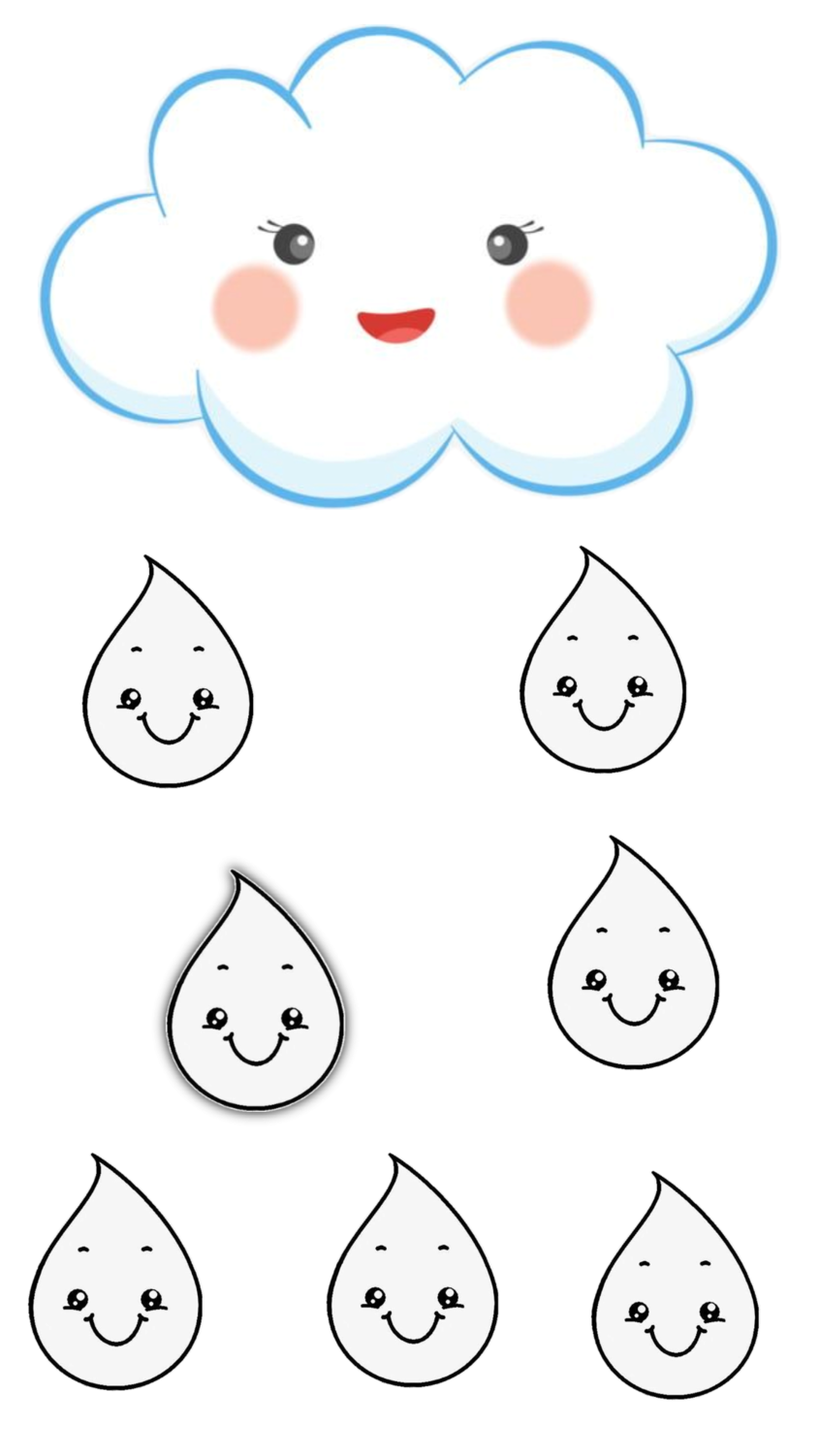 Tranh tô màu đám mây có mưa 17